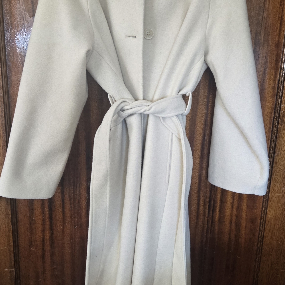 Elegant Cream Trench Coat